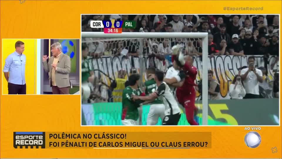Polêmica: Rafael Claus acertou ao assinalar pênalti de Carlos Miguel em Gustavo Henrique?