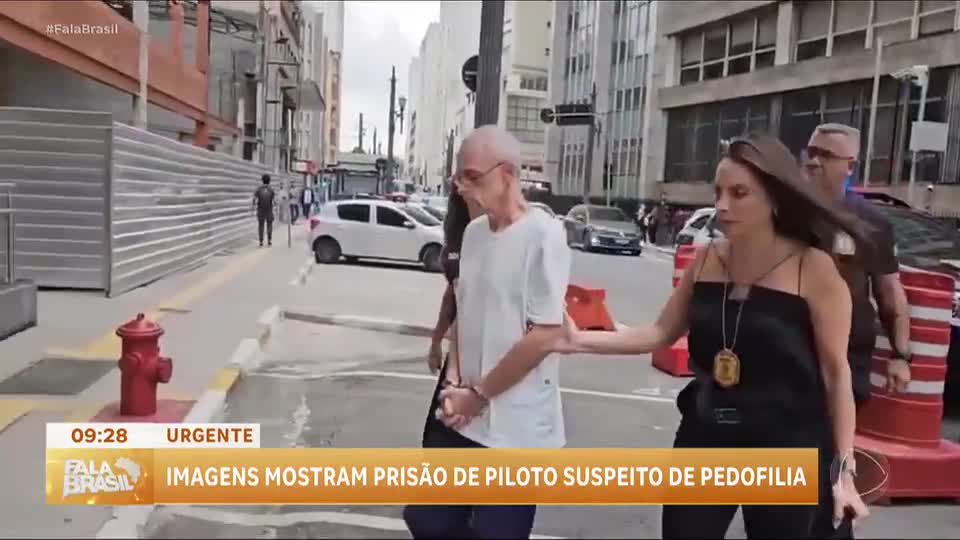 Imagens mostram prisão em São Paulo de piloto de avião suspeito de crimes sexuais contra menores