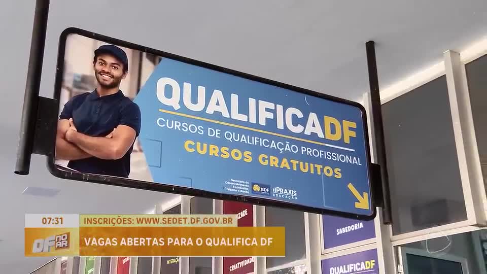 Qualifica DF 2026: 10 mil vagas abertas para cursos de qualificação