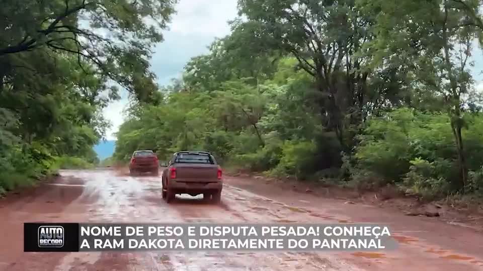 Teste da nova picape Ram Dakota em expedição no Pantanal