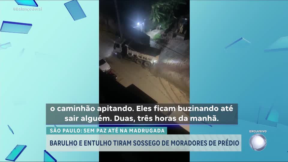 Moradores da zona sul de São Paulo sofrem com barulho de caminhões em depósito de entulho