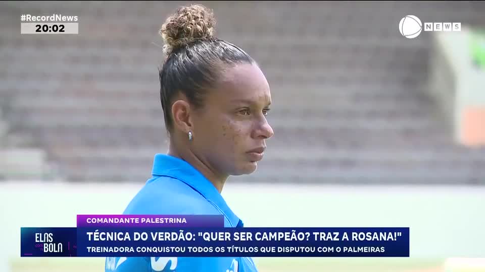 ‘Quer ser campeão? Traz a Rosana’, brinca técnica das Palestrinas
