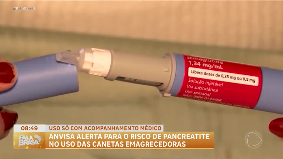 Anvisa alerta para risco de pancreatite ligado a canetas emagrecedoras