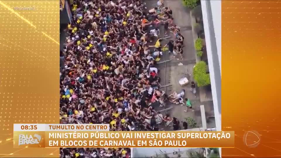 Ministério Público investiga superlotação em blocos de Carnaval em SP