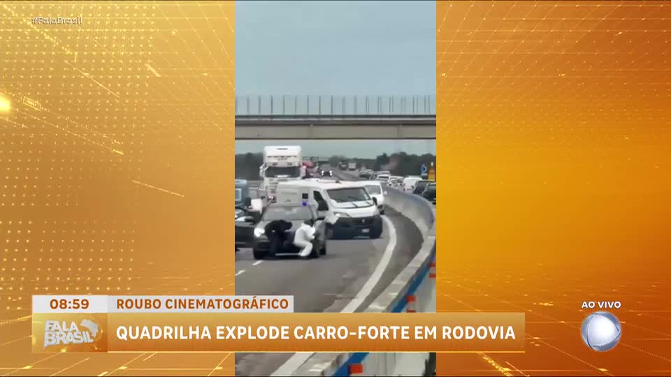 Criminosos armados explodem carro-forte e causam pânico em rodovia na Itália