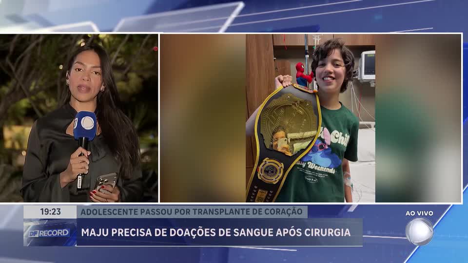 Transplante da Maju: adolescente se recupera e precisa de doação de sangue