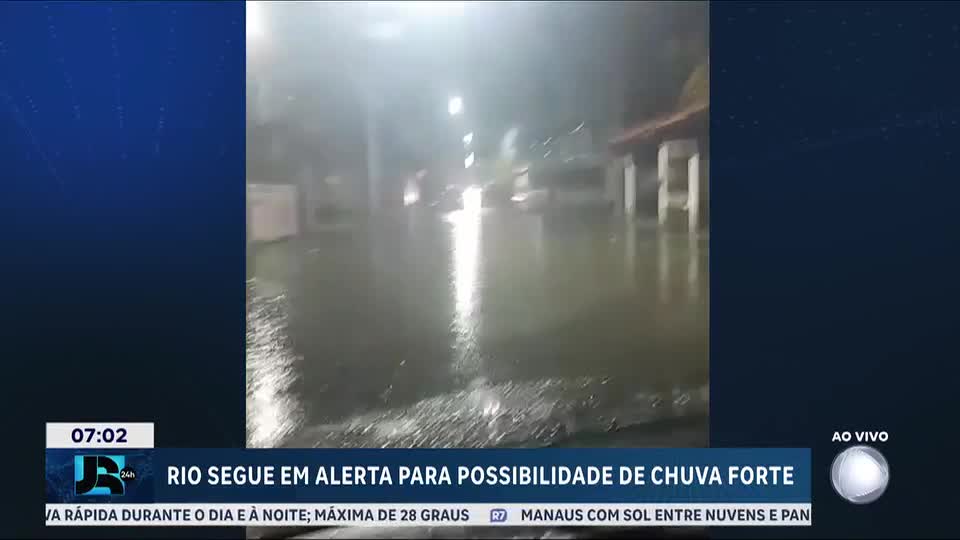 Rio de Janeiro permanece em alerta para fortes chuvas