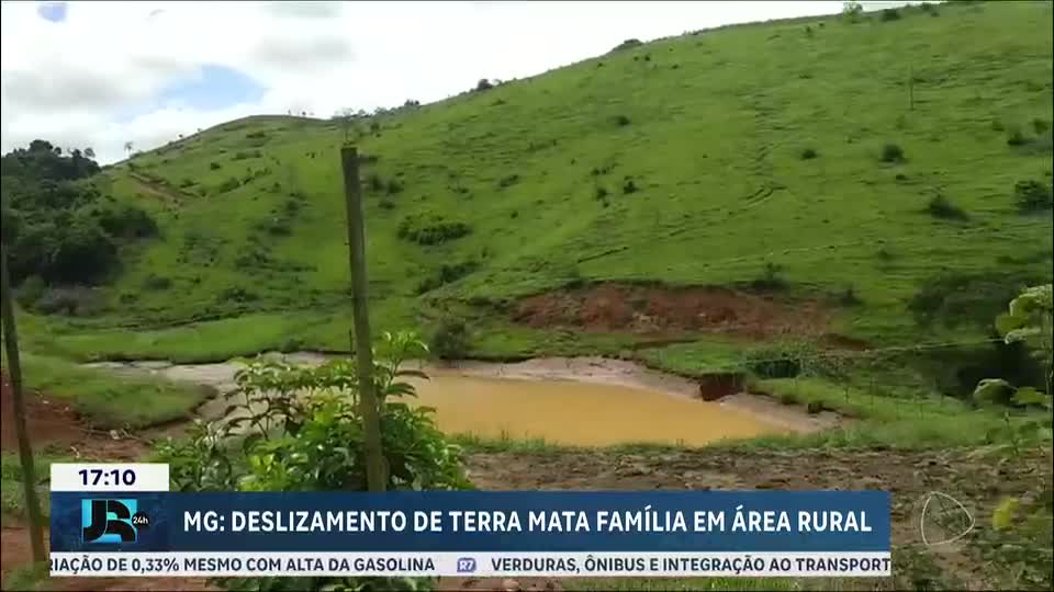 Família morre em deslizamento de terra na zona rural mineira