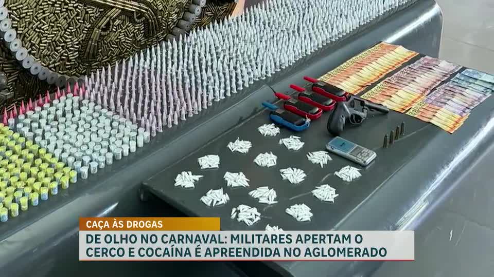 Polícia Militar apreende grande quantidade de entorpecentes na região Centro-Sul de Belo Horizonte 