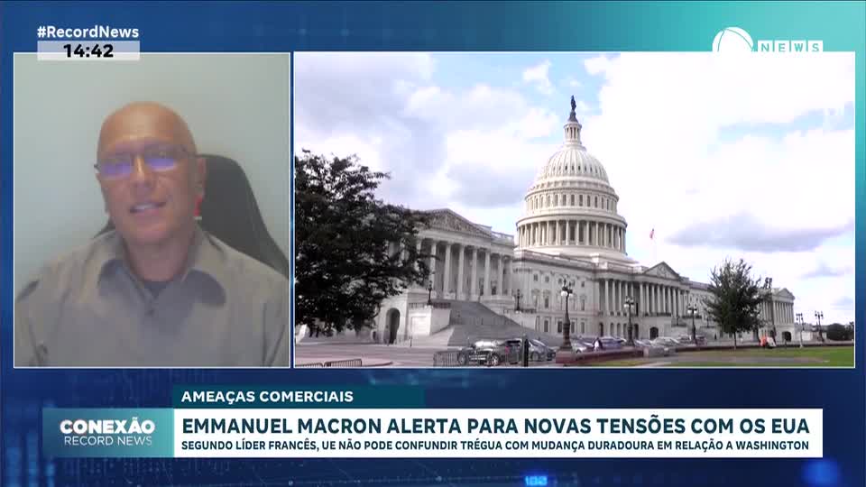 Emmanuel Macron alerta para novas tensões com os EUA