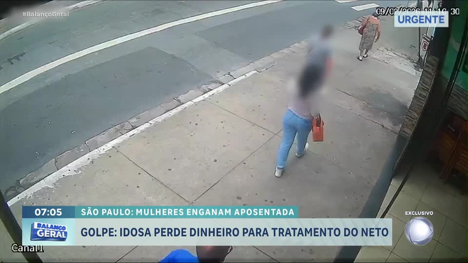 Idosa cai em golpe ao sair de banco e perde R$ 5.000 que usaria em tratamento médico do neto