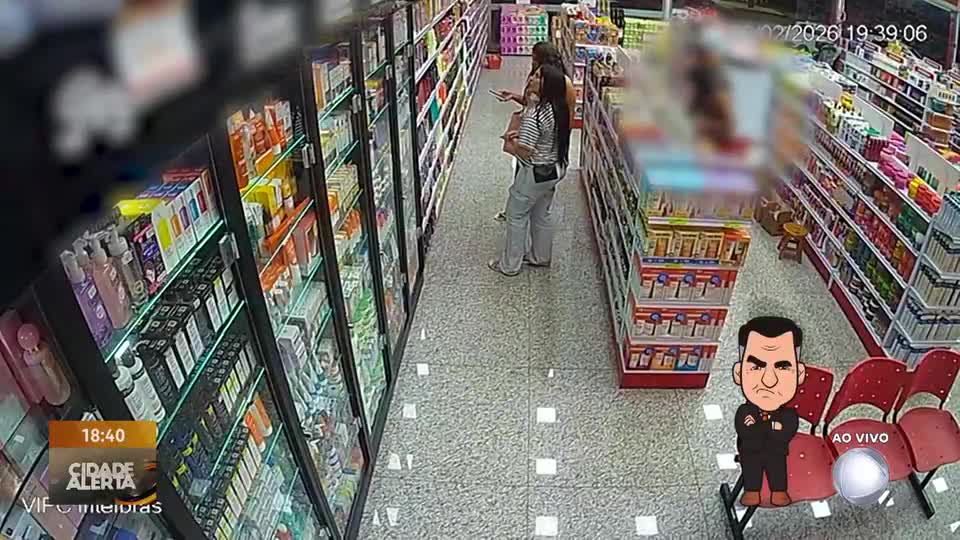 Mulheres são flagradas furtando óleos de cabelo em farmácia de Águas Lindas de Goiás