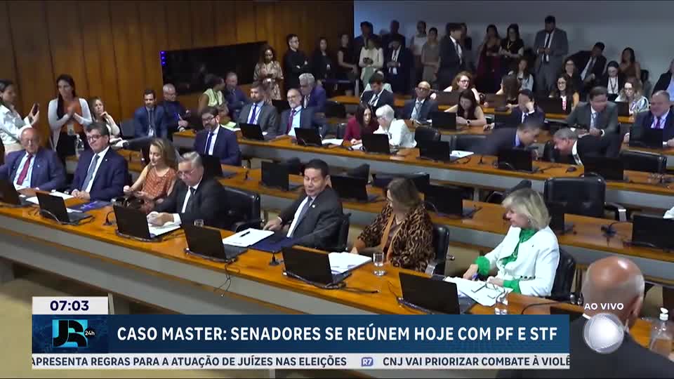 Senadores se reúnem com Polícia Federal e STF para falar sobre o Banco Master