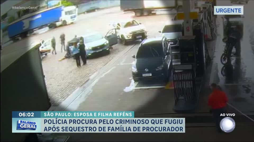 Polícia procura criminoso que fugiu após sequestrar mulher e filha de procurador em SP