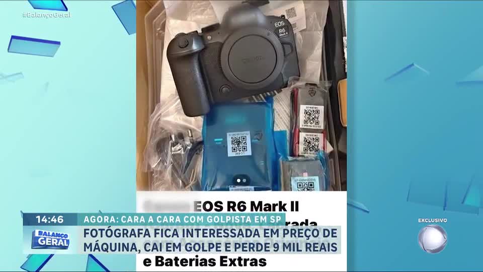 Câmera do Balanço: Fotógrafa cai em golpe e perde cerca de R$ 9 mil na compra de câmera profissional