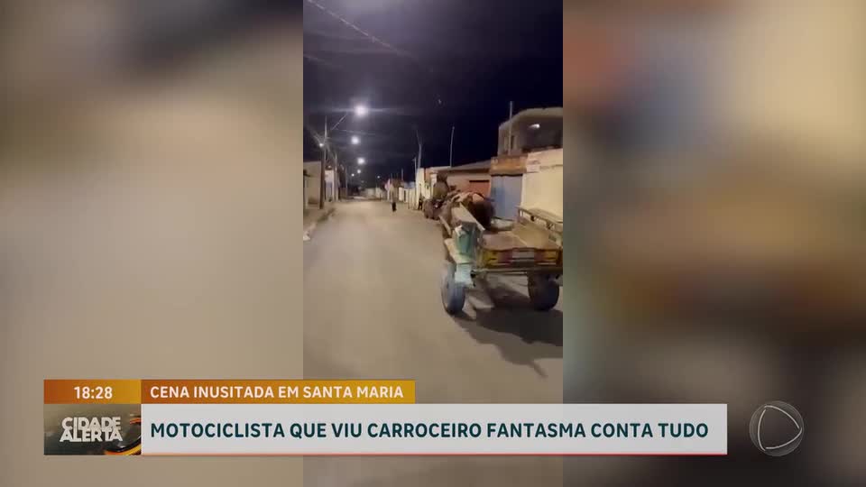 Motociclista que viu 'carroceiro fantasma' conta detalhes de cena inusitada