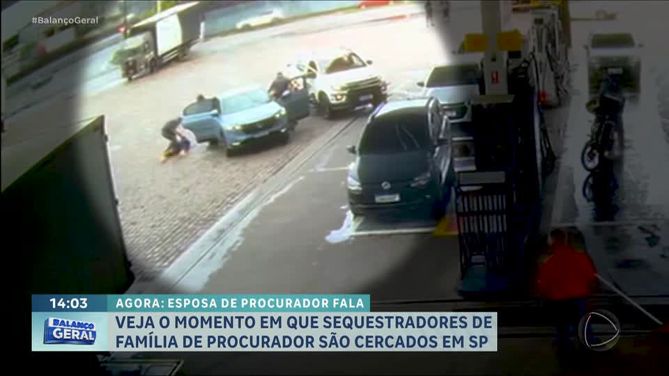 Veja o momento em que esposa e filha de procurador são resgatadas após sequestro em SP 