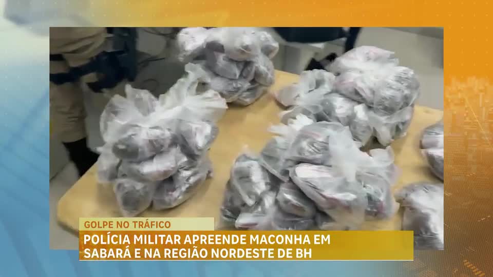 Polícia Militar apreende grande quantidade de maconha na Grande BH