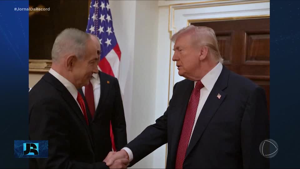 Em reunião com Netanyahu, Trump diz que busca acordo diplomático com o Irã