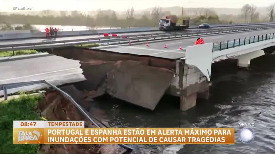 Tempestades colocam Portugal e Espanha em alerta máximo