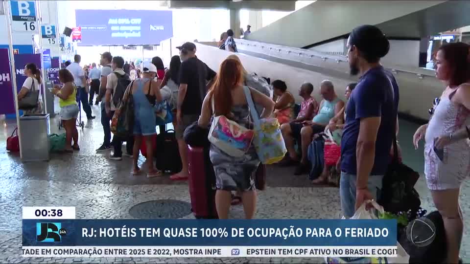 RJ: hotéis tem quase 100% de ocupação para o feriado