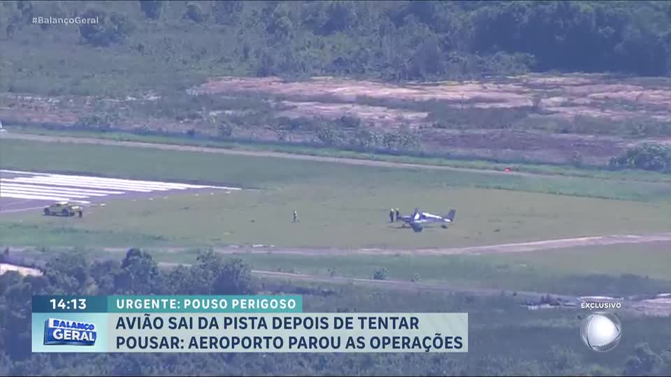 RJ: avião de pequeno porte sai da pista durante pouso em Jacarepaguá