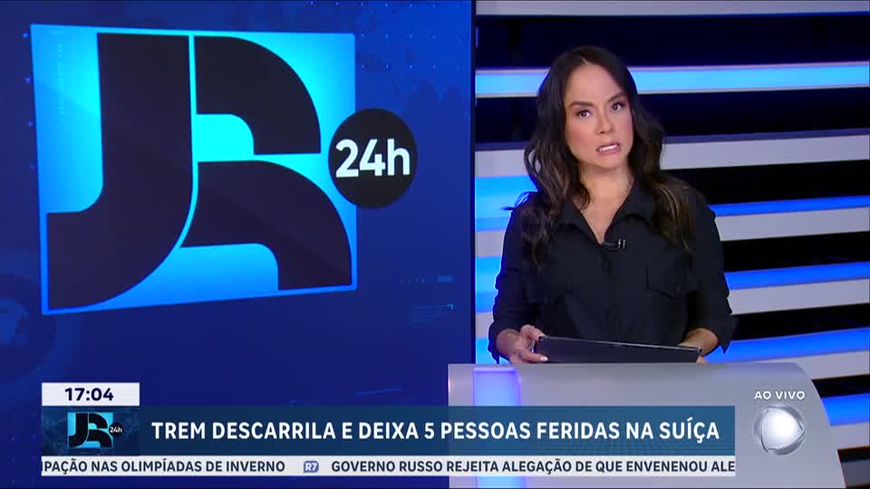 Trem comercial descarrila nos Alpes suíços e deixa cinco feridos