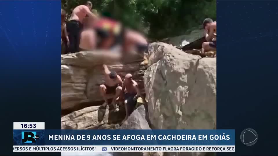 Menina de 9 anos é resgatada após se afogar em cachoeira em Pirenópolis (GO)