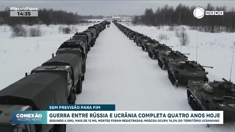 Guerra entre Rússia e Ucrânia completa quatro anos nesta terça (24)