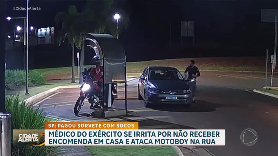 Médico e tenente do Exército se irrita por não receber encomenda e ataca motoboy