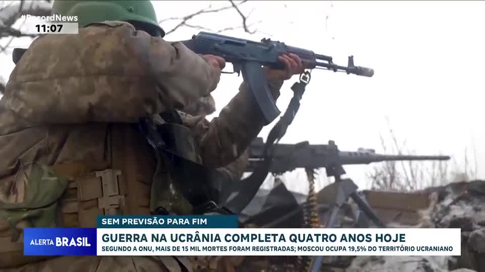 Guerra na Ucrânia completa 4 anos nesta terça (24)