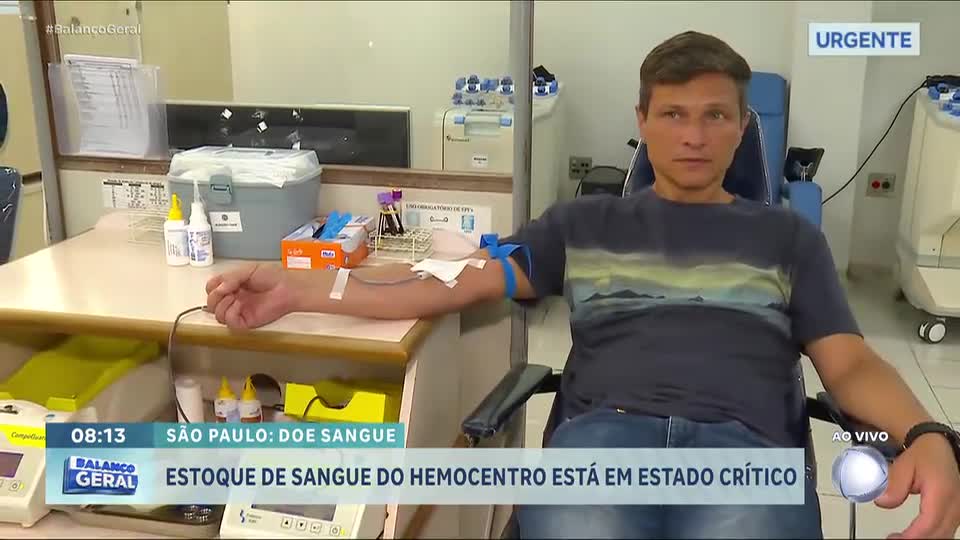 Estoque de sangue do hemocentro da Santa Casa de São Paulo está em estado crítico