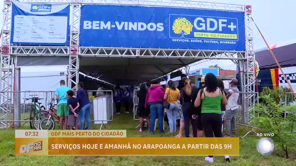 Projeto GDF Mais Perto do Cidadão acontece no Arapoanga nesta sexta-feira e sábado