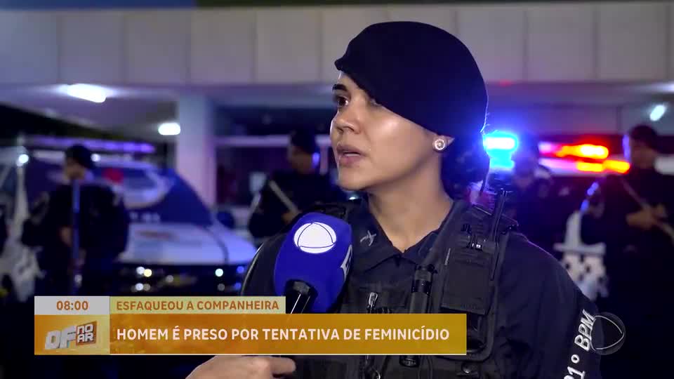 Homem com 8 ocorrências de violência doméstica é preso novamente por tentativa de feminicídio