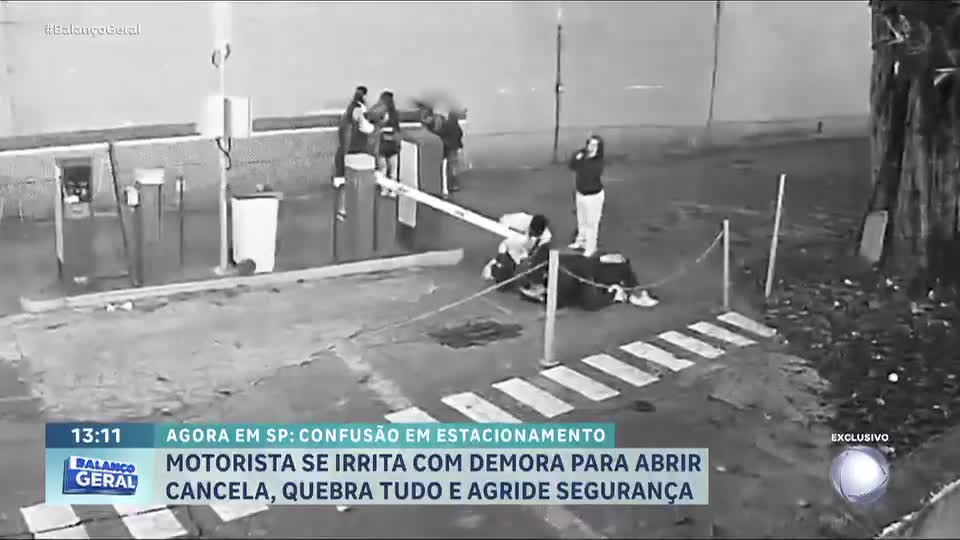 Empresário causa destruição e agride segurança em estacionamento na zona oeste de SP