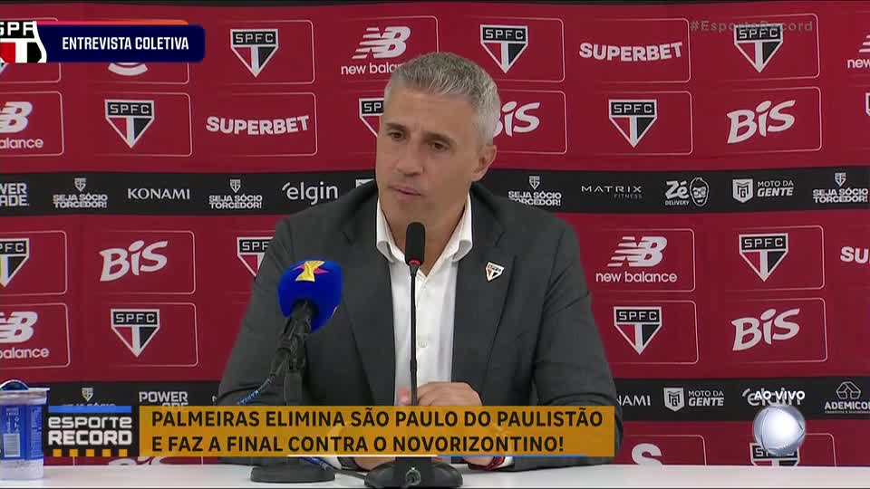 Por que o São Paulo não ganha do Palmeiras? Crespo fala de jejum de 11 jogos