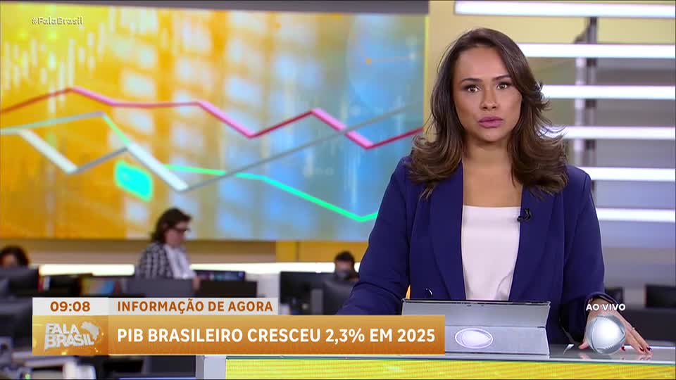Pib do Brasil cresce 2,3% em 2025 impulsionado pela agropecuária