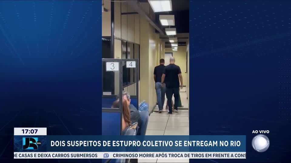 Dois suspeitos de estupro coletivo se entregam no Rio de Janeiro