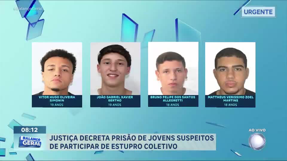 Justiça decreta prisão de suspeitos de participar de estupro coletivo no Rio