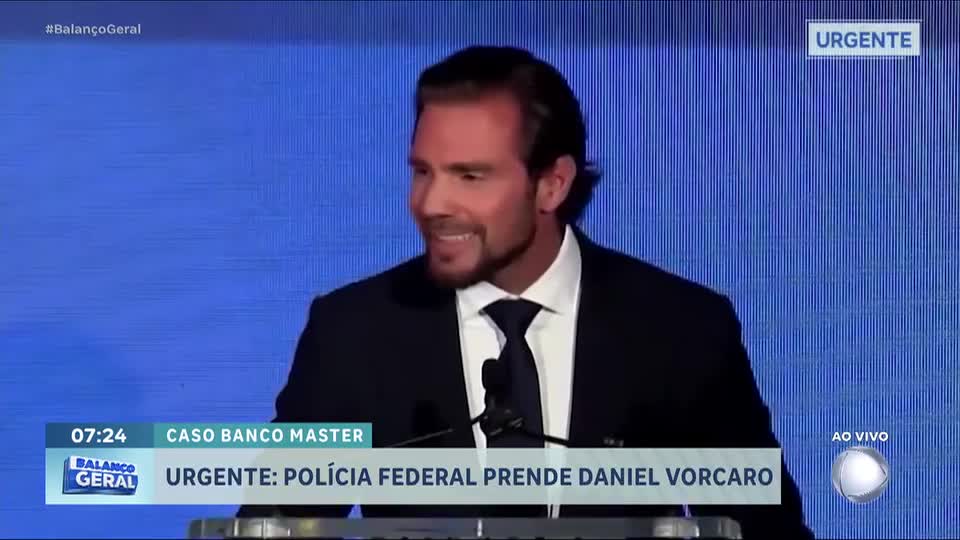 Dono do Banco Master, Daniel Vorcaro é preso pela Polícia Federal em São Paulo
