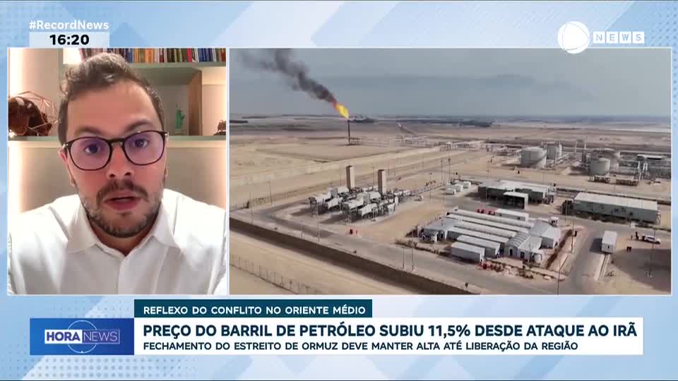 Preço do barril de petróleo subiu 11,5% desde ataque ao Irã