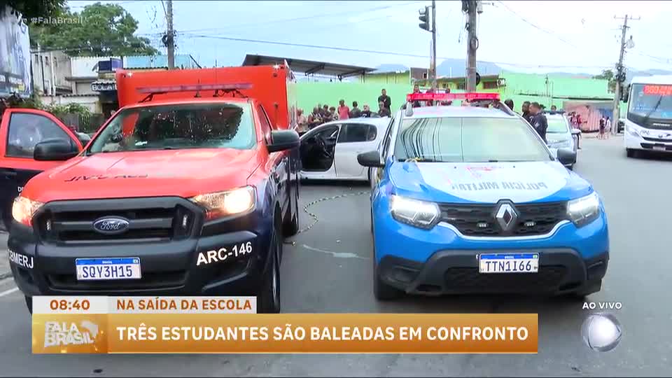 Confronto entre facções no Rio de Janeiro deixa três estudantes feridas