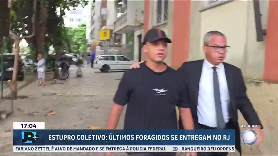 Últimos foragidos por estupro de adolescente se entregam à polícia no Rio