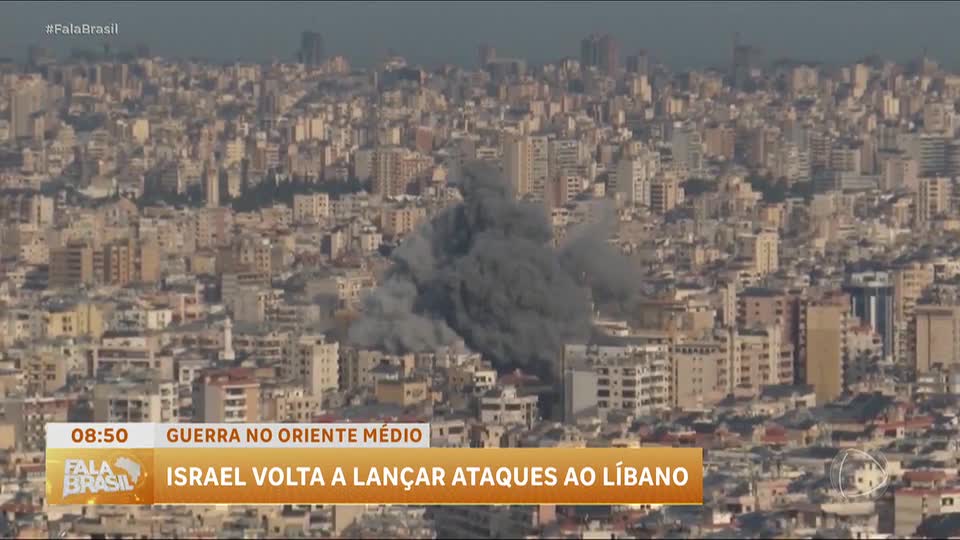 Israel intensifica ataques no Líbano, atingindo Beirute e áreas fronteiriças