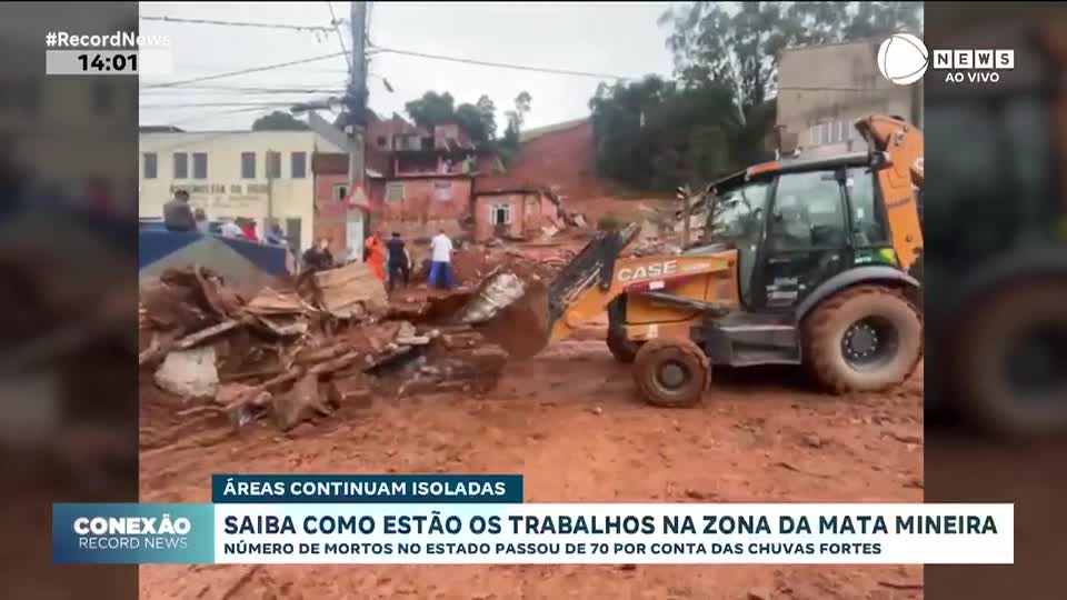 Saiba como estão os trabalhos na Zona da Mata mineira