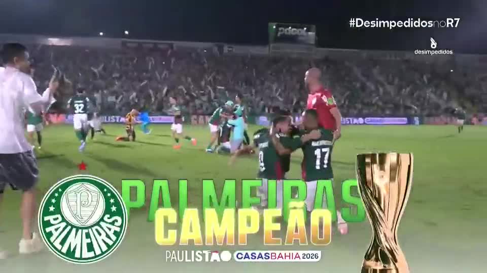 Palmeiras campeão! Assista à íntegra da final do Paulistão 2026 com R7 e Desimpedidos