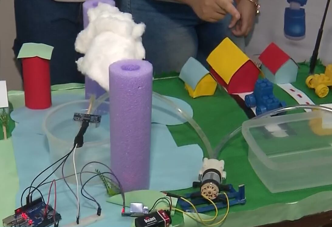 Alunas de escola de Queimados criam projeto para prevenir enchentes e alagamentos