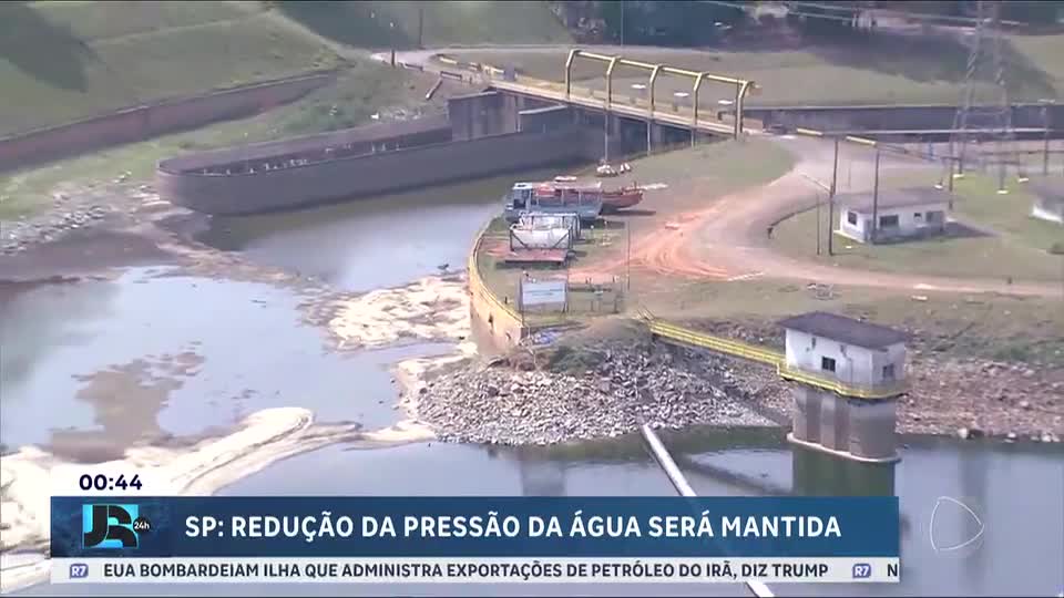 SP mantém redução da pressão da água à noite para preservar reservatórios