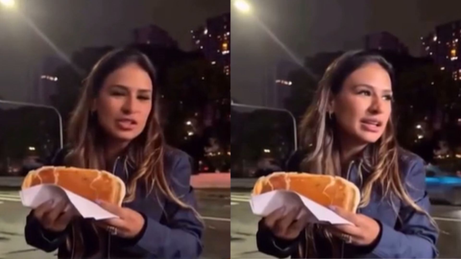 Simone Mendes come cachorro-quente em Osasco e prova que é gente como a gente