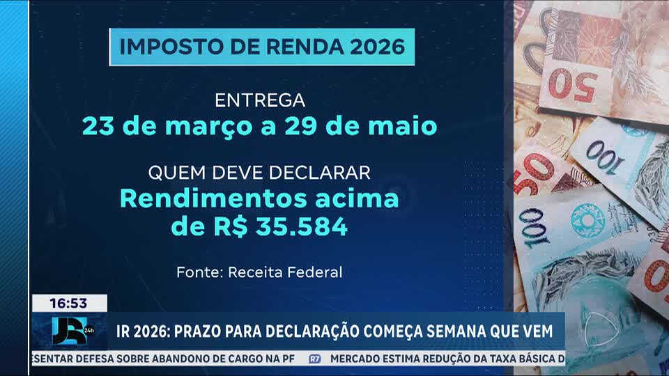 Prazo para declaração de imposto de renda começa na próxima segunda-feira (23)